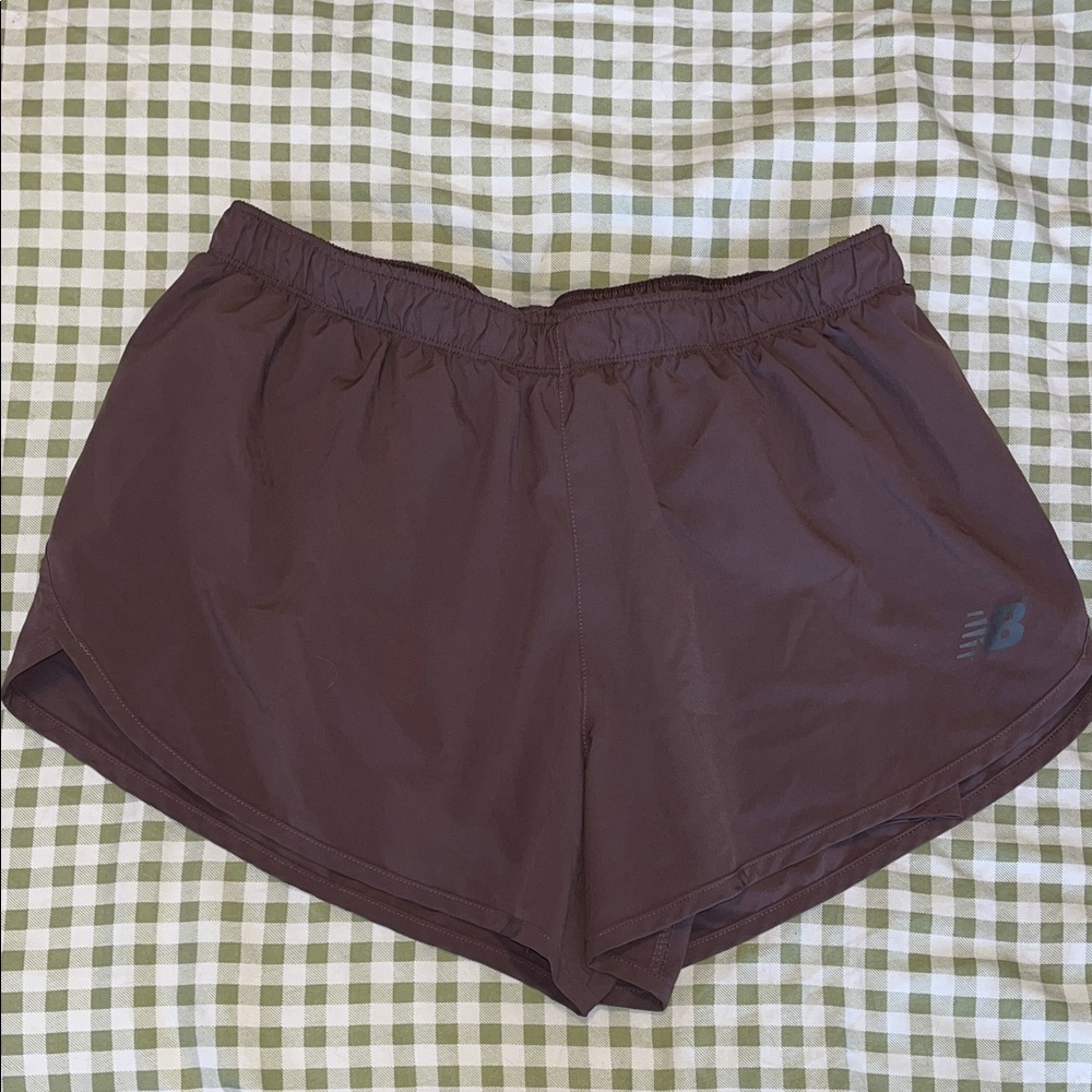 New Balance Brown Athletic Shorts Relaxed Fit